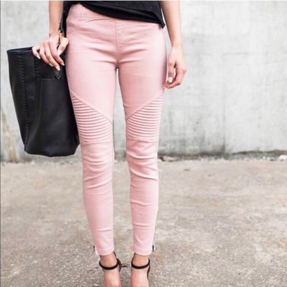 DEBBIE Stretchy Pants - BLUSH - Picture 2 of 2